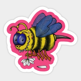 Monster Bumble Bee Sticker